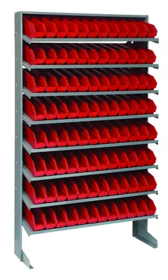 Quantum QPRS-100RD Pick Rack, 12"D x 36"W x 60"H, 400 lb capacity, Gray