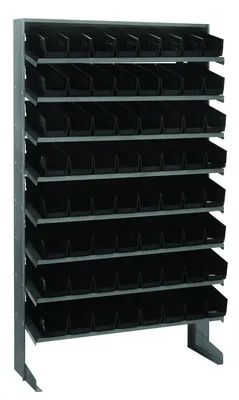 Quantum QPRS-101BK Pick Rack, 12"D x 36"W x 60"H, 400 lb capacity, Gray