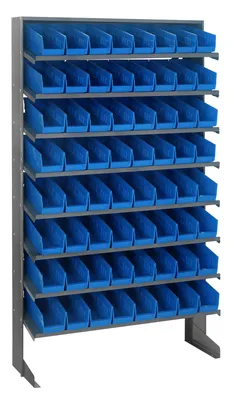 Quantum QPRS-101BL Pick Rack, 12"D x 36"W x 60"H, 400 lb capacity, Gray