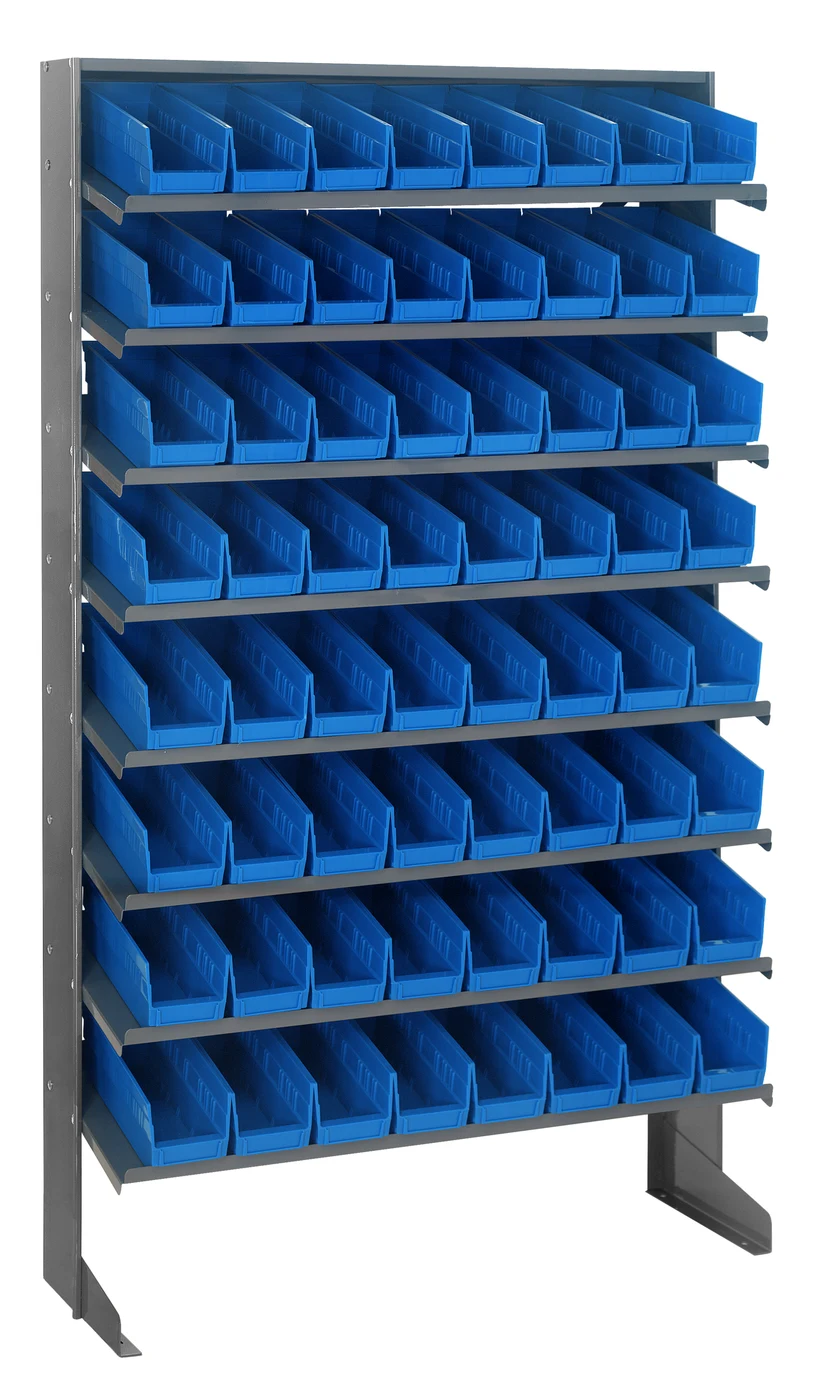 Quantum QPRS-101BL Pick Rack, 12"D x 36"W x 60"H, 400 lb capacity, Gray