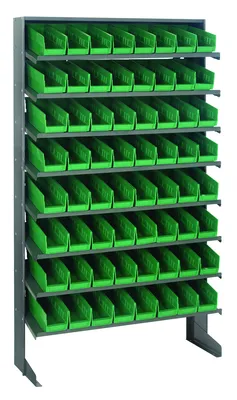 Quantum QPRS-101GN Pick Rack, 12"D x 36"W x 60"H, 400 lb capacity, Gray
