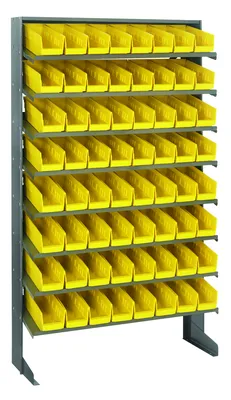 Quantum QPRS-101YL Pick Rack, 12"D x 36"W x 60"H, 400 lb capacity, Gray