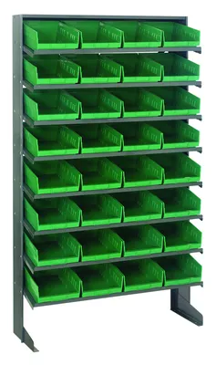 Quantum QPRS-107GN Pick Rack, 12"D x 36"W x 60"H, 400 lb capacity, Gray