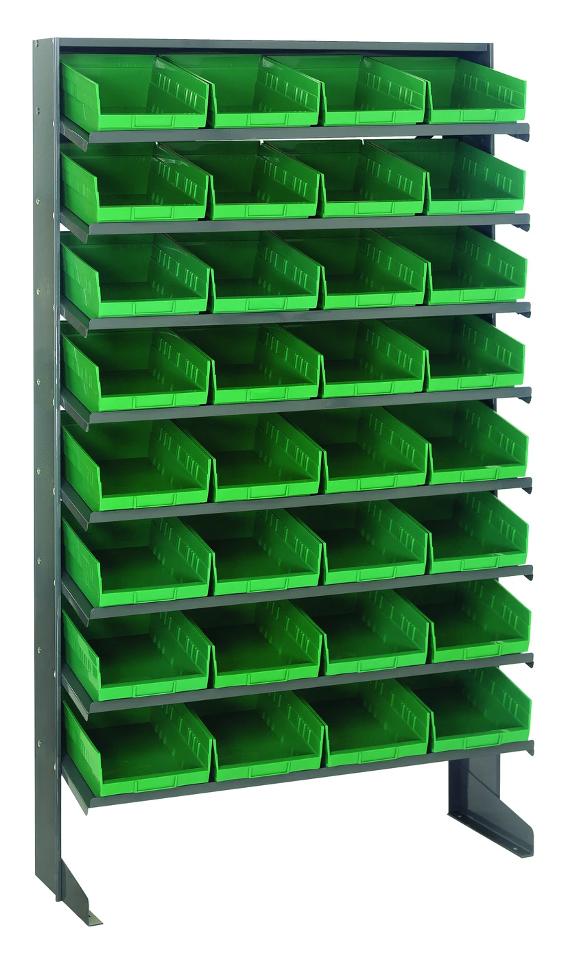 Quantum QPRS-107GN Pick Rack, 12"D x 36"W x 60"H, 400 lb capacity, Gray
