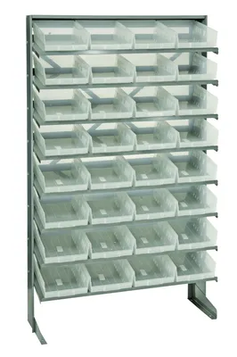 Quantum QPRS-107CL Pick Rack, 12"D x 36"W x 60"H, 400 lb capacity, Gray