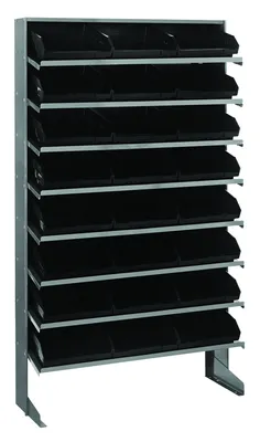 Quantum QPRS-109BK Pick Rack, 12"D x 36"W x 60"H, 400 lb capacity, Gray