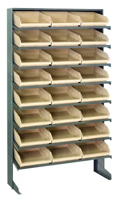 Quantum QPRS-109IV Pick Rack, 12"D x 36"W x 60"H, 400 lb capacity, Gray