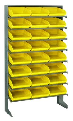 Quantum QPRS-109YL Pick Rack, 12"D x 36"W x 60"H, 400 lb capacity, Gray