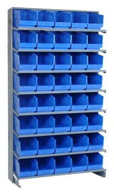 Quantum QPRS-202BL Pick Rack, 12"D x 36"W x 63-1/2"H, 400 lb capacity, Gray