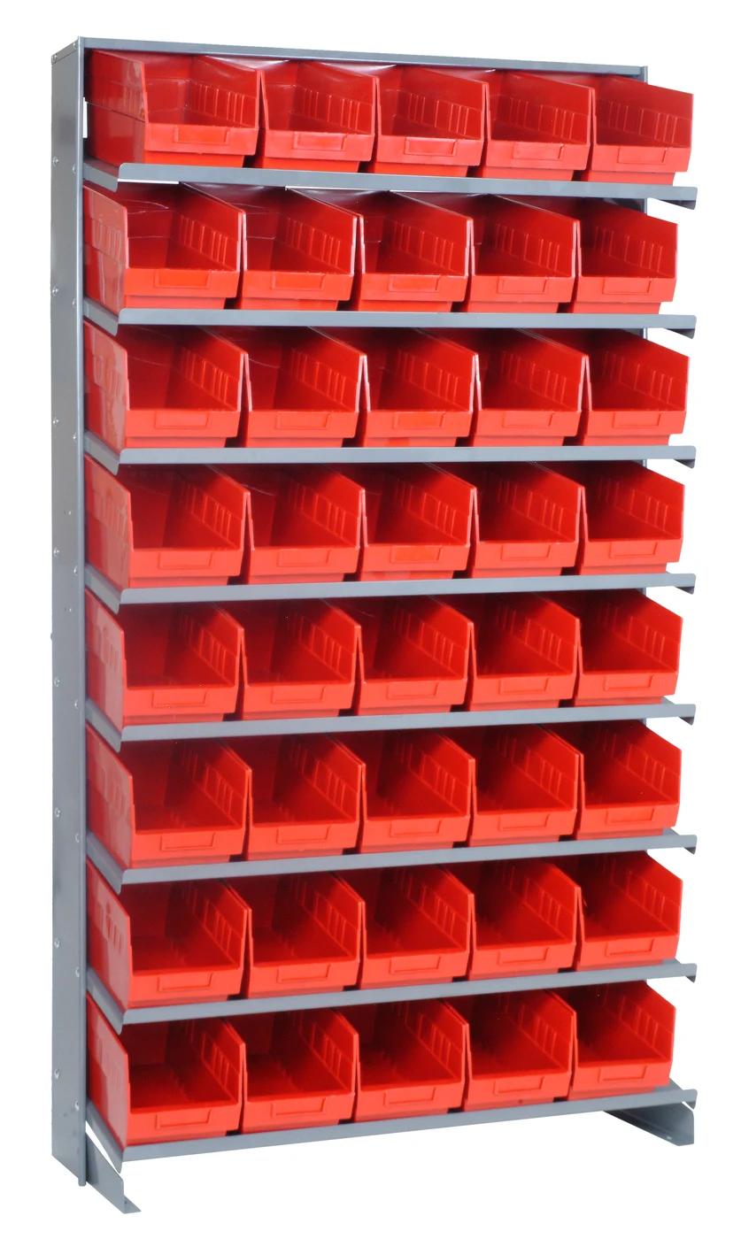 Quantum QPRS-202RD Pick Rack, 12"D x 36"W x 63-1/2"H, 400 lb capacity, Gray