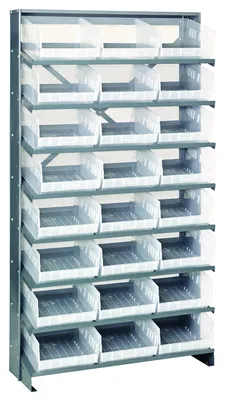 Quantum QPRS-209CL Pick Rack, 12"D x 36"W x 63-1/2"H, 400 lb capacity, Gray