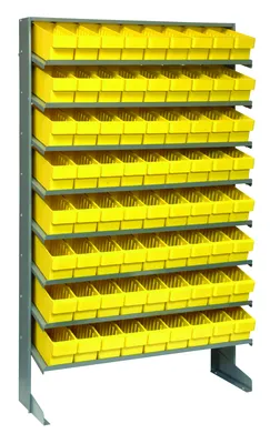 Quantum QPRS-501YL Pick Rack, 12"D x 36"W x 60"H, 400 lb capacity, Gray