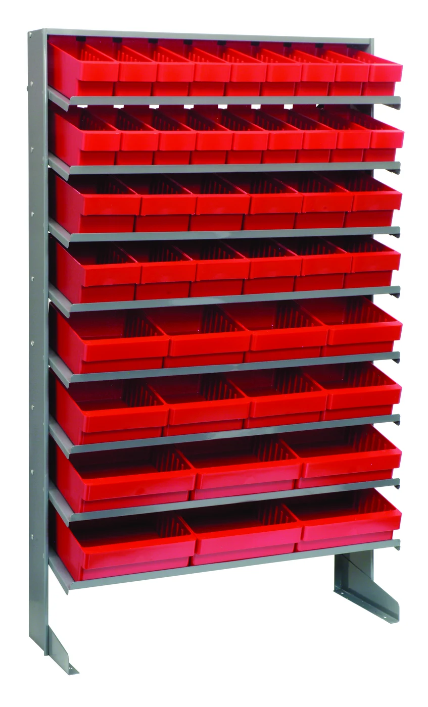 Quantum QPRS-5678RD Pick Rack, 12"D x 36"W x 60"H, 400 lb capacity, Gray