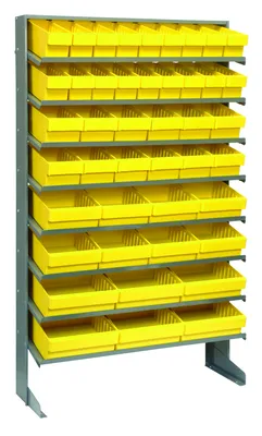 Quantum QPRS-5678YL Pick Rack, 12"D x 36"W x 60"H, 400 lb capacity, Gray