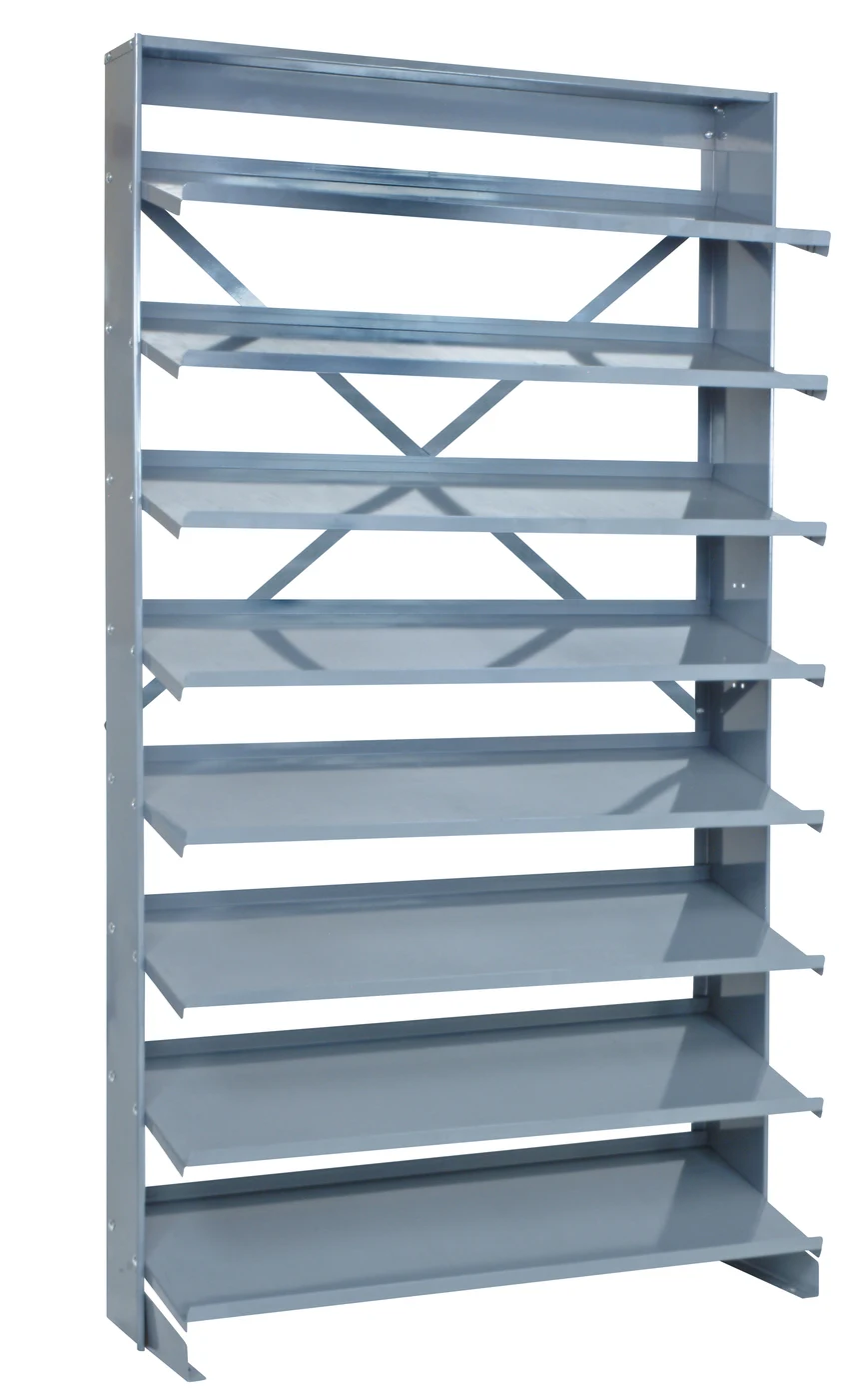 Quantum QPRS-6 Pick Rack, 12"D x 36"W x 60"H, 400 lb capacity, Gray