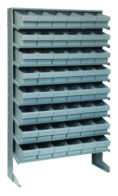 Quantum QPRS-601GY Pick Rack, 12"D x 36"W x 60"H, 400 lb capacity, Gray