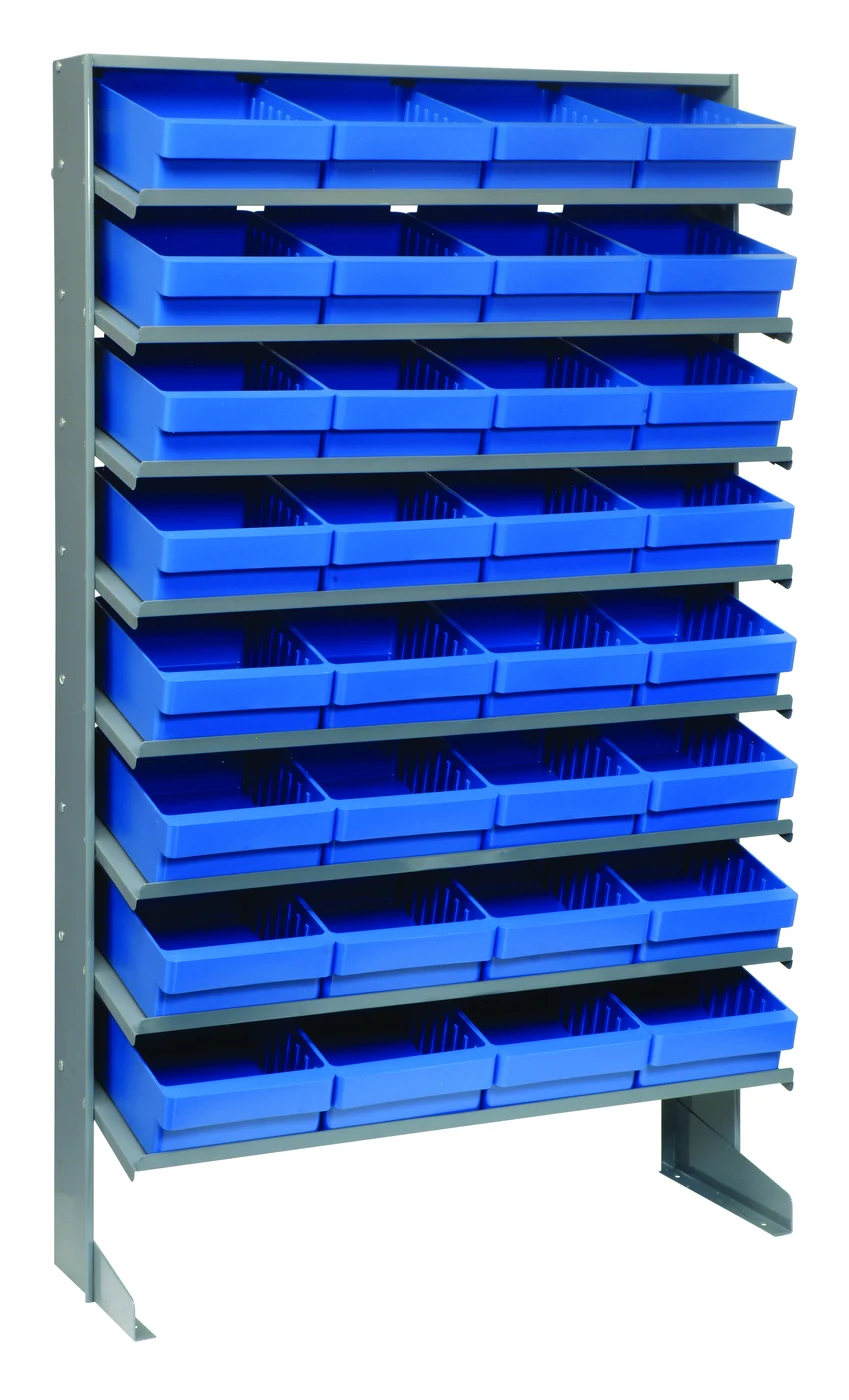 Quantum QPRS-701BL Pick Rack, 12"D x 36"W x 60"H, 400 lb capacity, Gray