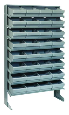 Quantum QPRS-701GY Pick Rack, 12"D x 36"W x 60"H, 400 lb capacity, Gray