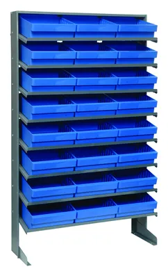 Quantum QPRS-801BL Pick Rack, 12"D x 36"W x 60"H, 400 lb capacity, Gray