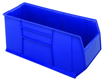 Quantum QRB166BL RackBin 42" Container, 16-1/2"W x 41-7/8"L x 17-1/2"H, 180 lb capacity, Blue