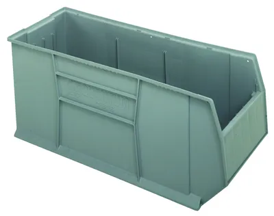 Quantum QRB166GY RackBin 42" Container, 16-1/2"W x 41-7/8"L x 17-1/2"H, 180 lb capacity, Gray