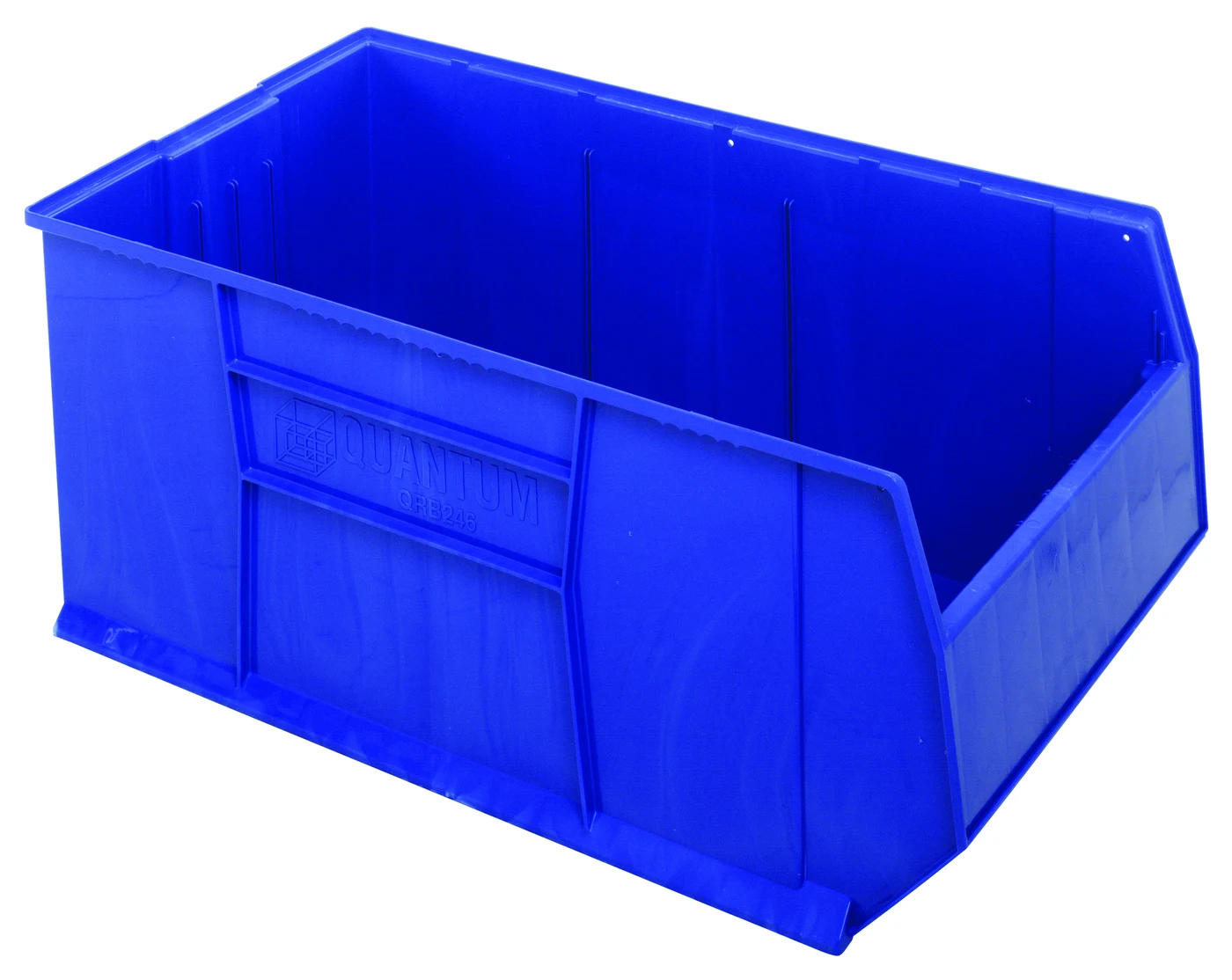 Quantum QRB246BL RackBin 42" Container, 23-7/8"W x 41-7/8"L x 17-1/2"H, 180 lb capacity, Blue