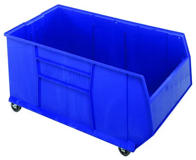 Quantum QRB256MOBBL Mobile RackBin 42" Container, 23-7/8"W x 41-7/8"L x 20-1/2"H, 180 lb capacity, Blue