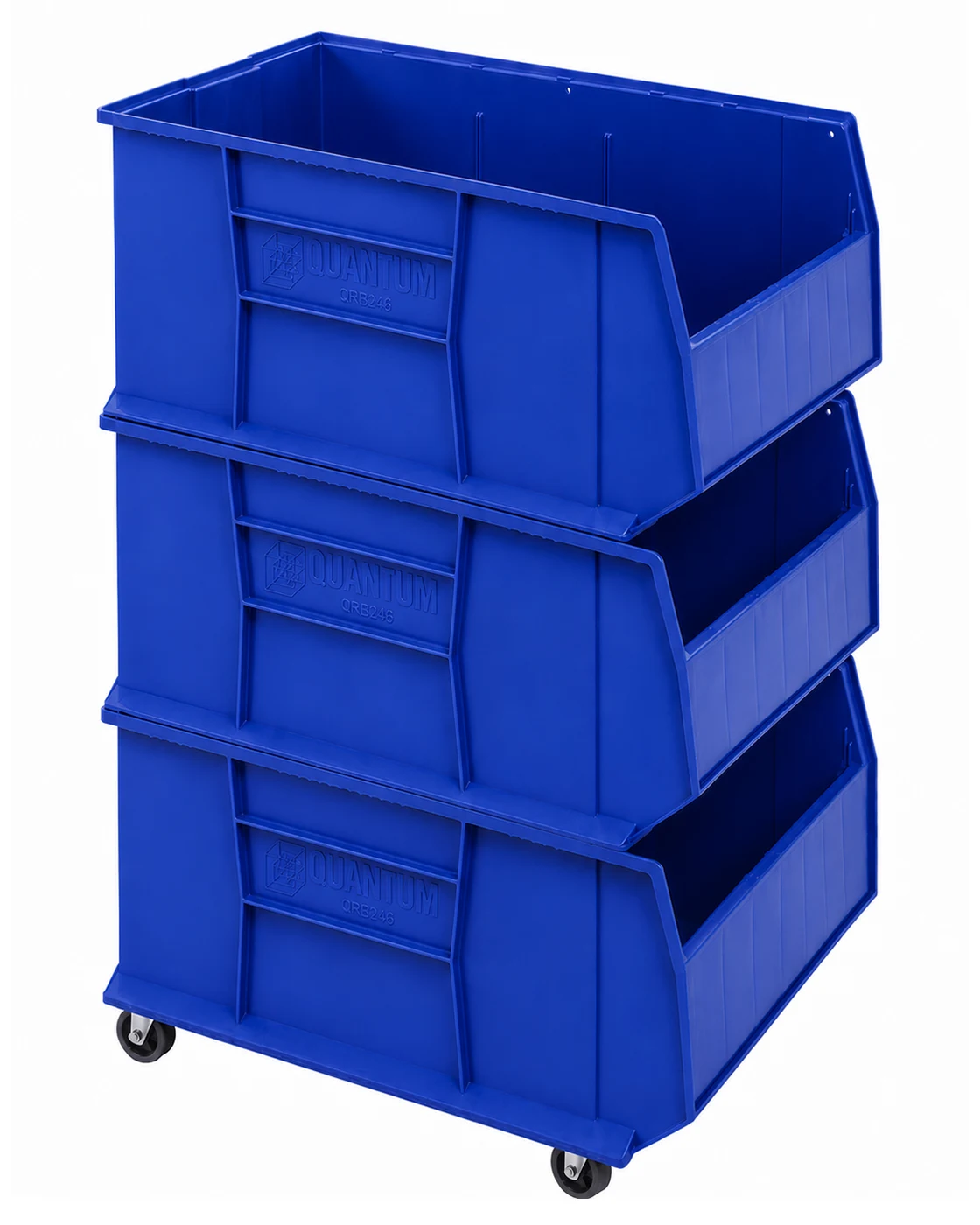 Quantum QRB246256BL Mobile RackBin 42" Container Kit, Blue