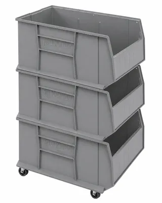 Quantum QRB246256GY Mobile RackBin 42" Container Kit, Gray