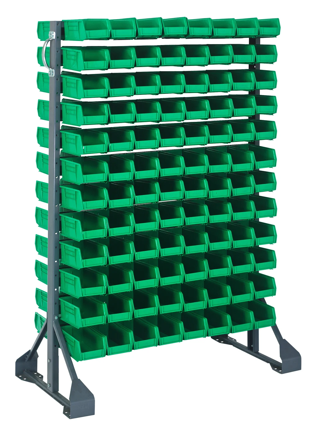Quantum QRU-12D-220-192GN Double-Sided Rail Rack, 36"L x 20"W x 53"H, 1600 lb capacity, Gray