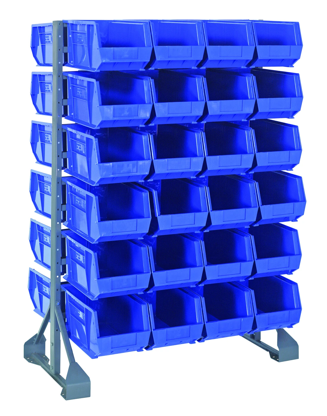 Quantum QRU-12D-240-48BL Double-Sided Rail Rack, 36"L x 20"W x 53"H, 1600 lb capacity, Gray