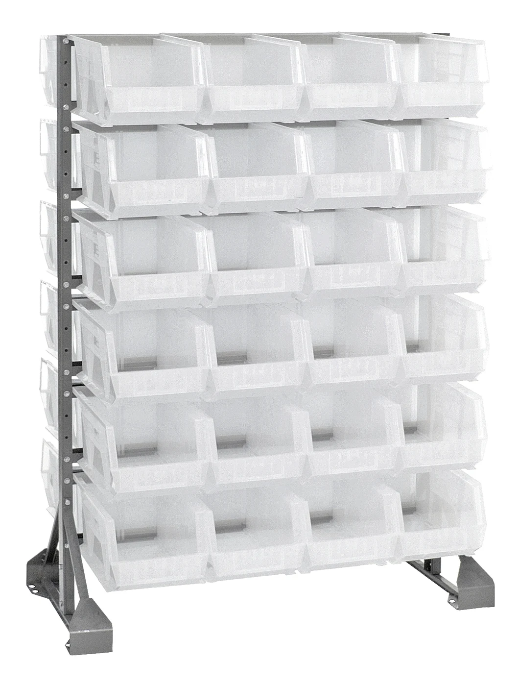 Quantum QRU-12D-239-48CL Double-Sided Rail Rack, 36"L x 20"W x 53"H, 1600 lb capacity, Gray