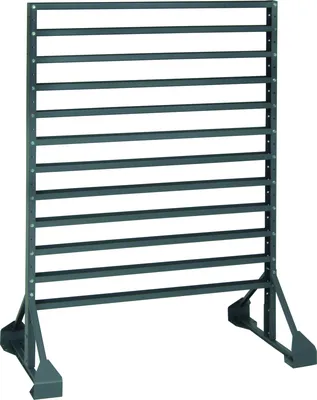 Quantum QRU-12D Double-Sided Rail Rack, 36"L x 20"W x 53"H, 1600 lb capacity, Gray