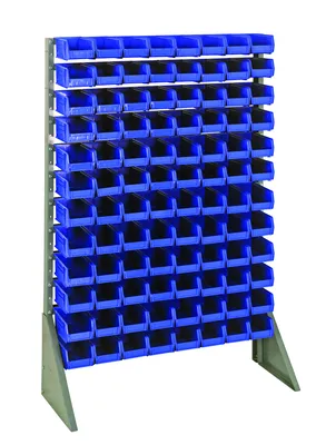 Quantum QRU-12S-220-96BL Single-Sided Rail Rack, 36"L x 15"W x 53"H, 600 lb capacity, Gray