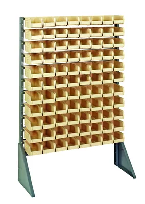 Quantum QRU-12S-220-96IV Single-Sided Rail Rack, 36"L x 15"W x 53"H, 600 lb capacity, Gray