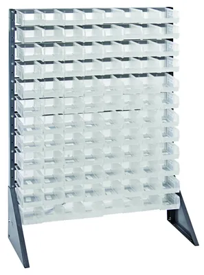 Quantum QRU-12S-210-96CL Single-Sided Rail Rack, 36"L x 15"W x 53"H, 600 lb capacity, Gray