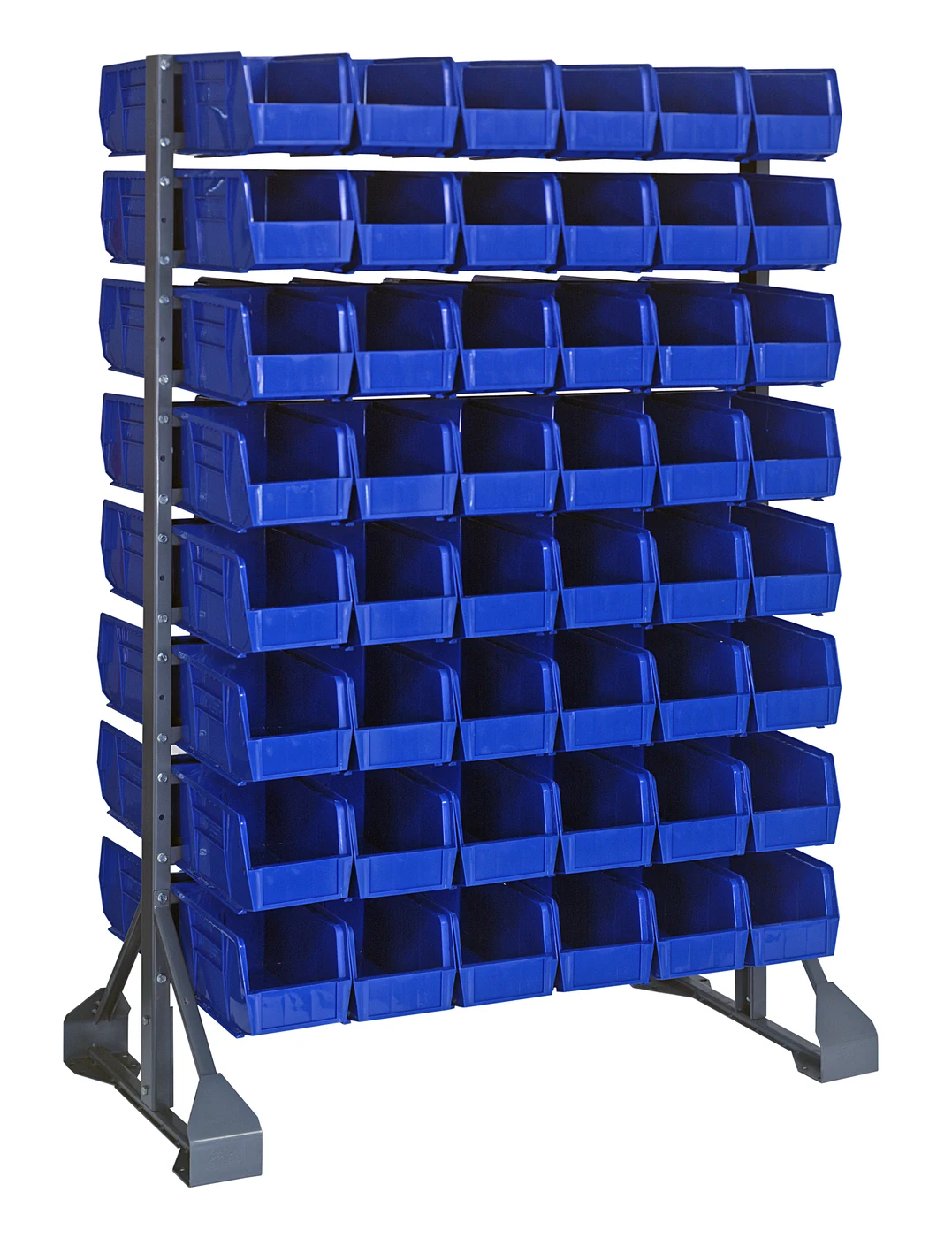 Quantum QRU-16D-230-96BL Double-Sided Rail Rack, 36"L x 20"W x 53"H, 1600 lb capacity, Gray