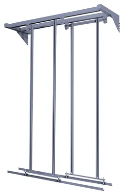 Quantum QS-000GY Free Standing Slider, 48"W x 18"D x 77"H, 2000 lb capacity, Gray