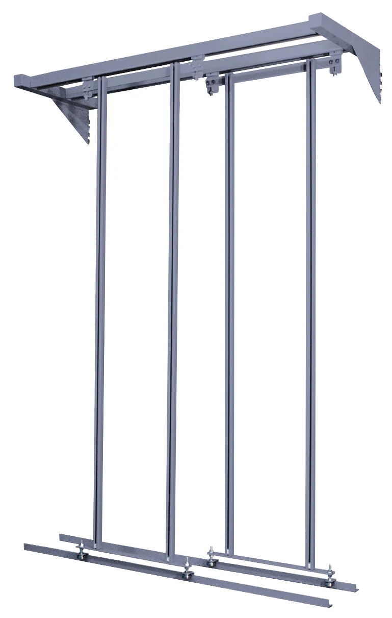 Quantum QS-000GY Free Standing Slider, 48"W x 18"D x 77"H, 2000 lb capacity, Gray
