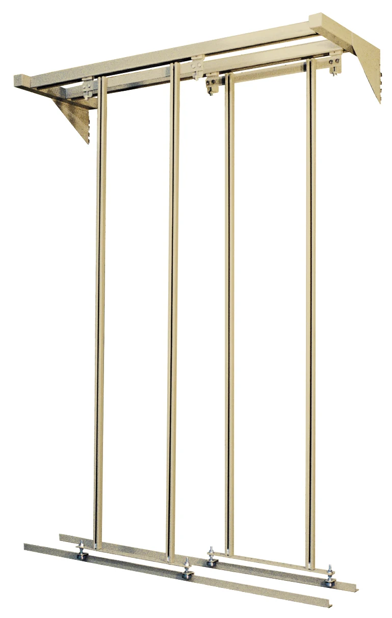 Quantum QS-000IV Free Standing Slider, 48"W x 18"D x 77"H, 2000 lb capacity, Ivory