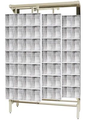 Quantum QS-304-28WT Free Standing Slider, 48"W x 18"D x 77"H, 2000 lb capacity, Ivory