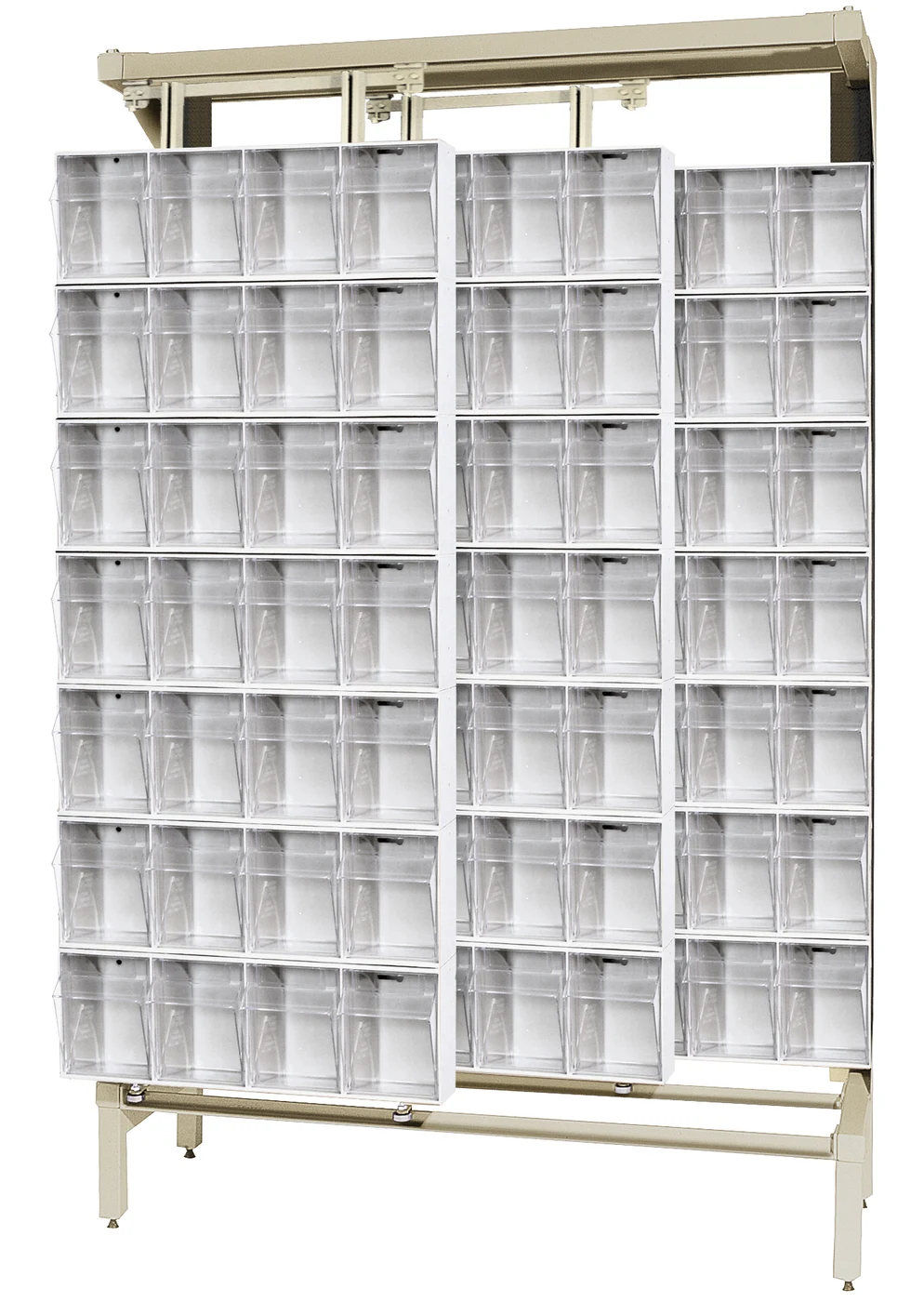 Quantum QS-304-28WT Free Standing Slider, 48"W x 18"D x 77"H, 2000 lb capacity, Ivory