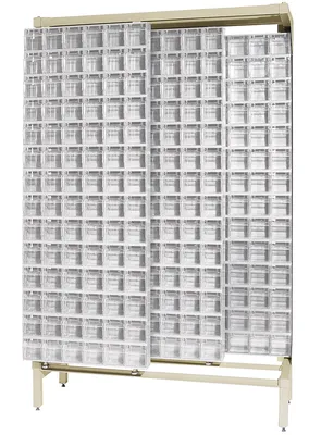 Quantum QS-306-56WT Free Standing Slider, 48"W x 18"D x 77"H, 2000 lb capacity, Ivory