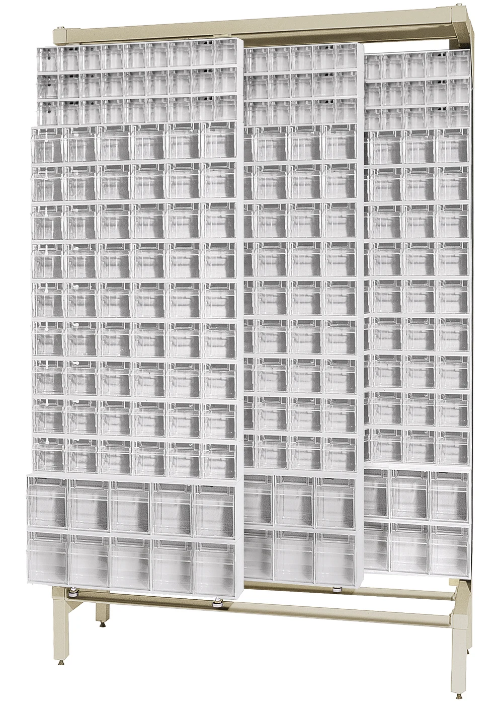 Quantum QS-569-56WT Free Standing Slider, 48"W x 18"D x 77"H, 2000 lb capacity, Ivory