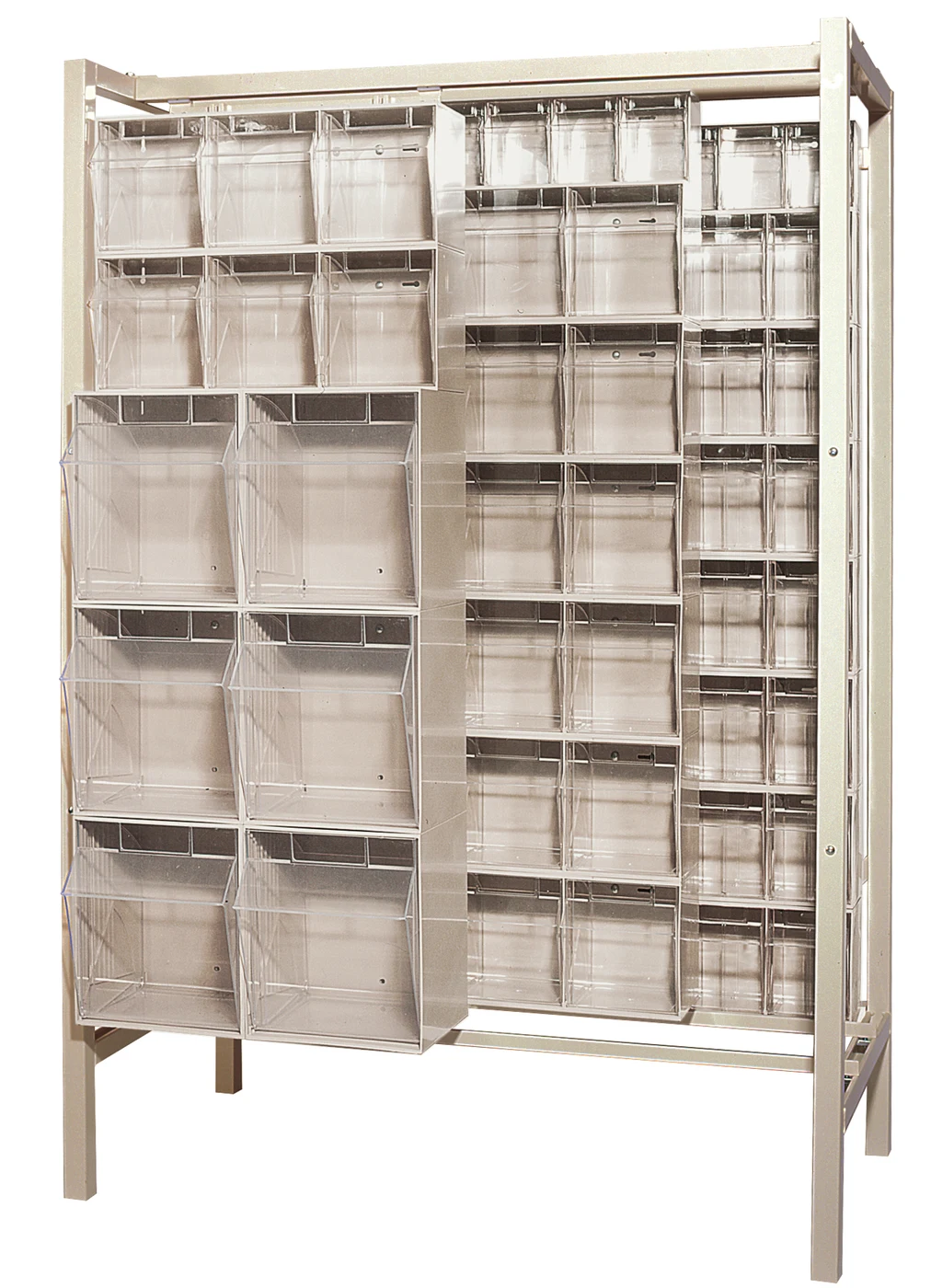 Quantum QS-BIG-101IV Free Standing Slider, 51-1/4"W x 26"D x 77"H, 2000 lb capacity, Ivory