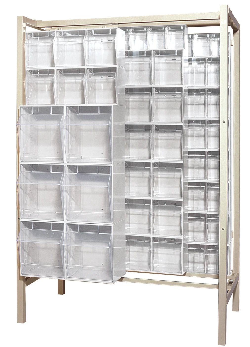 Quantum QS-BIG-101WT Free Standing Slider, 51-1/4"W x 26"D x 77"H, 2000 lb capacity, Ivory