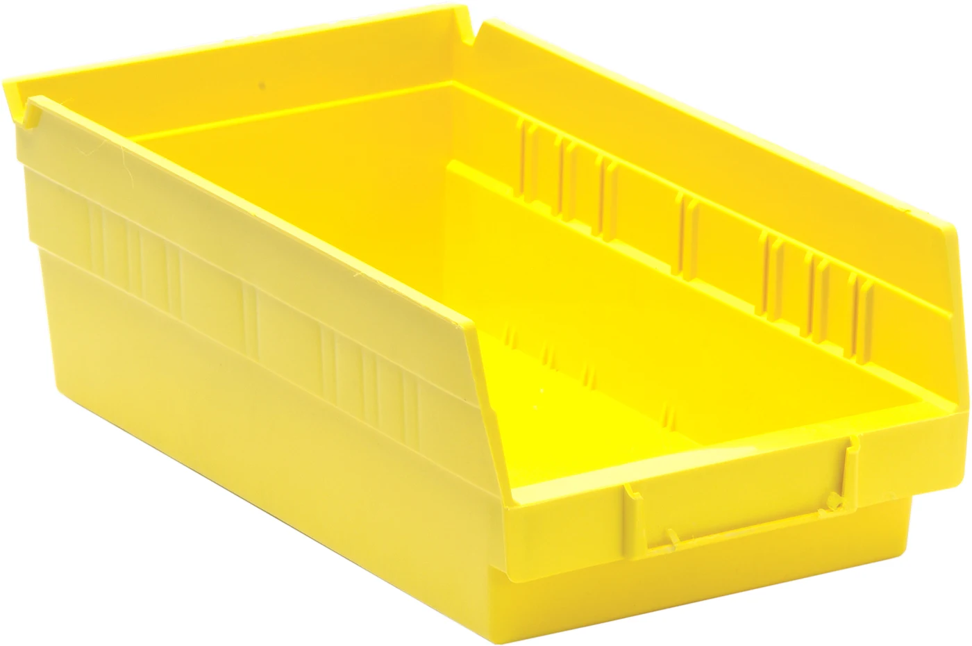 Quantum QSB102YLCS Economy Shelf Bin, 11-5/8"D x 6-5/8"W x 4"H, 35 lb capacity, Yellow, Case of 30