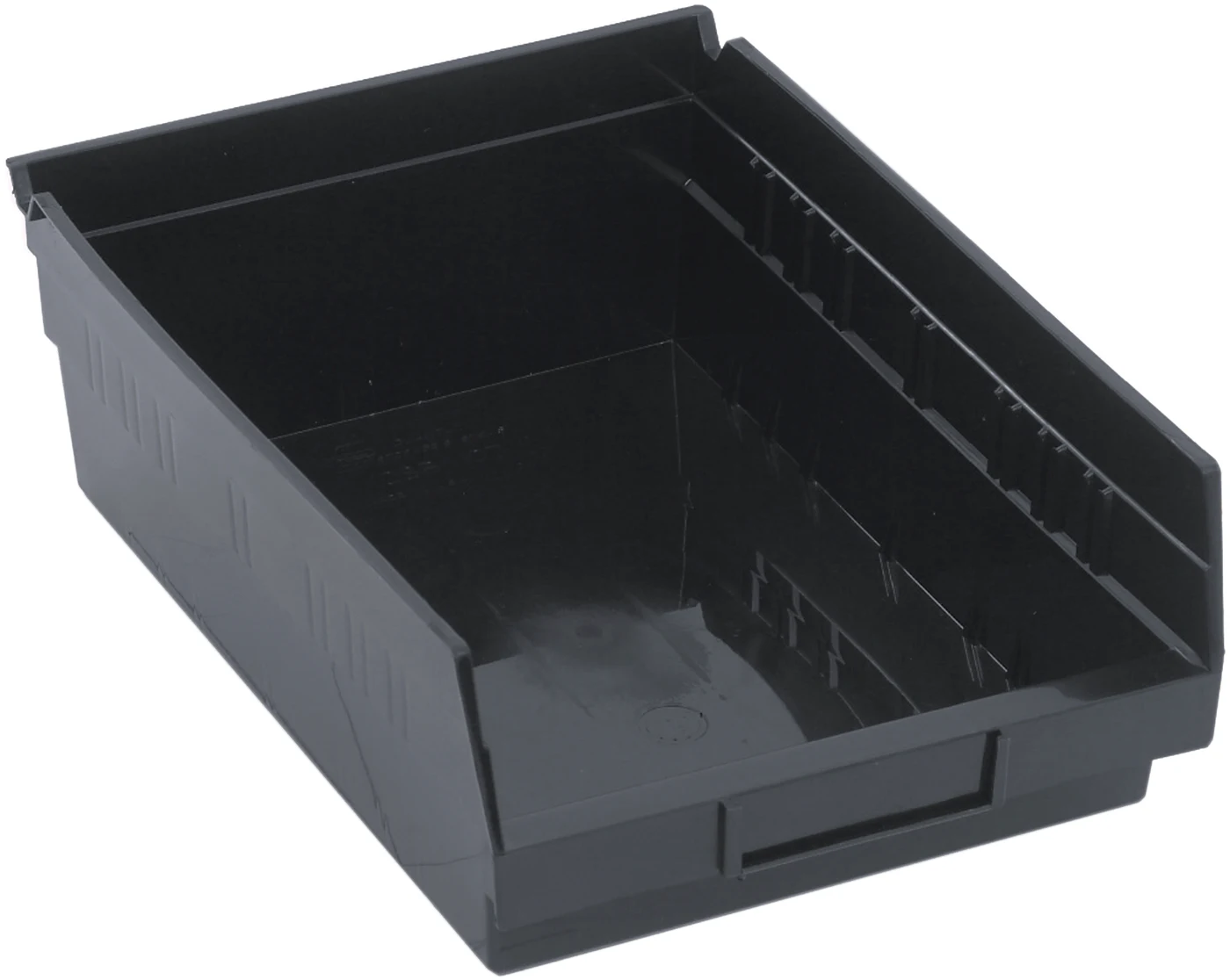 Quantum QSB107BRCS Economy Shelf Bin, 11-5/8"D x 8-3/8"W x 4"H, 35 lb capacity, Black, Case of 20