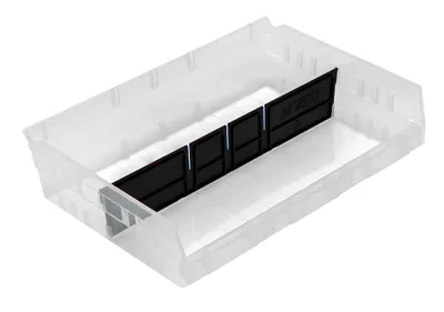 Quantum DSB118/122 Bin Divider for Bin QSB118 and QSB122, Black, Pack of 24