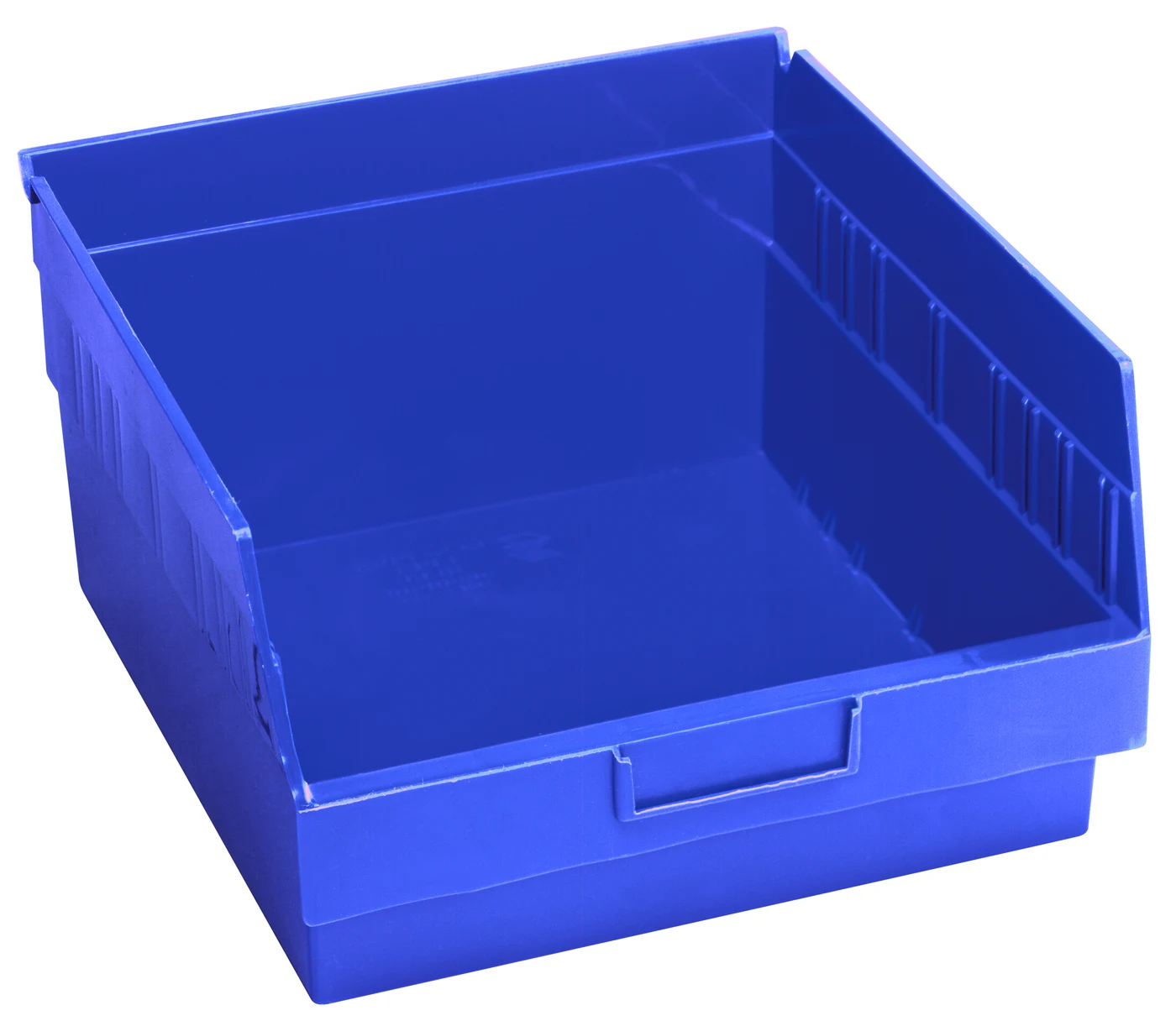 Quantum QSB209BLCS Economy Shelf Bin, 11-1/8"W x 11-5/8"L x 6"H, 45 lb capacity, Blue, Case of 8